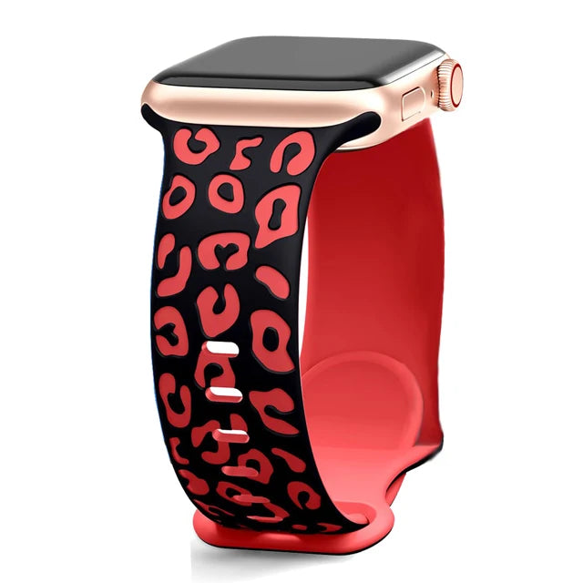 Decorated silicone bracelet