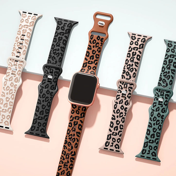 Decorated silicone bracelet