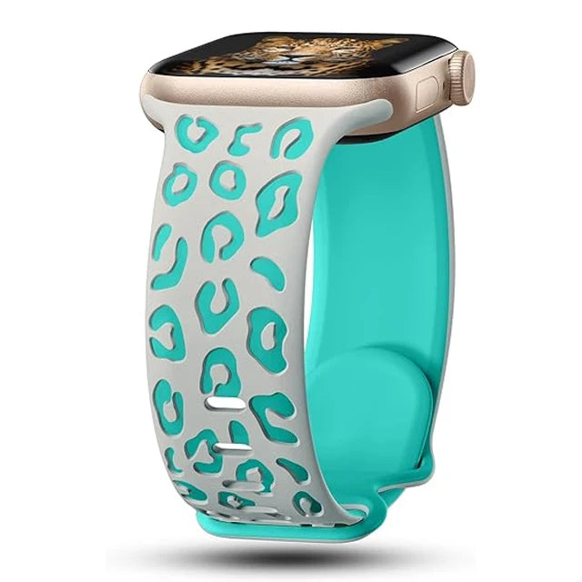 Decorated silicone bracelet