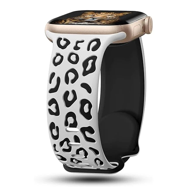 Decorated silicone bracelet