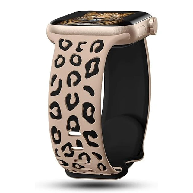 Decorated silicone bracelet