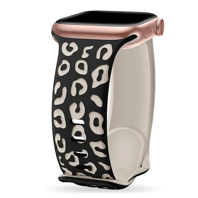 Decorated silicone bracelet